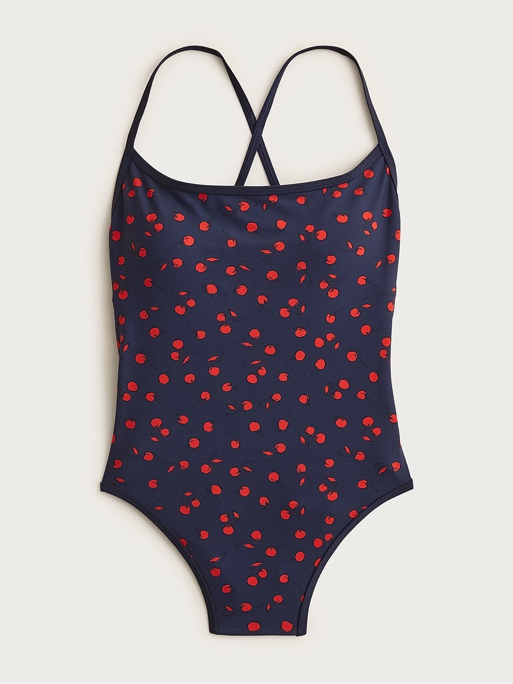 J.crew Sydney one-piece swimsuit in cherry print NWT size 14